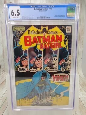 Detective Comics # 408 CGC Graded 6.5 DC Comic Book 1971 Neal Adams Batman JH28